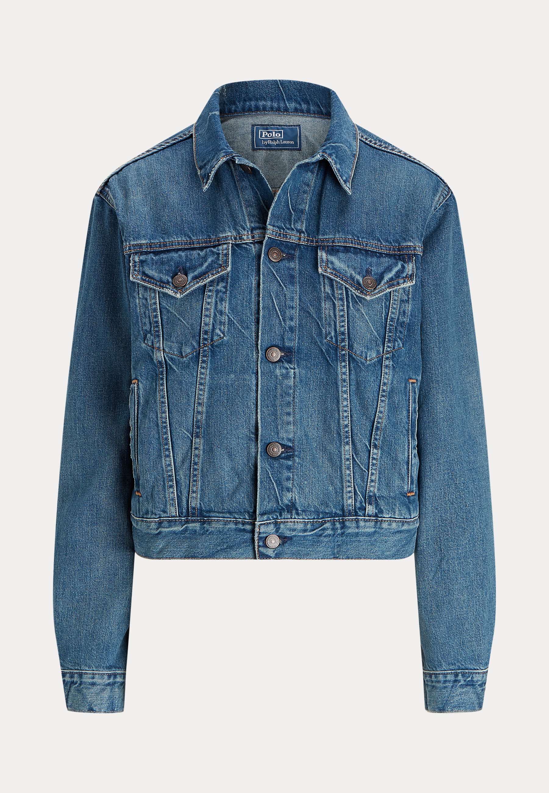 Polo Ralph Lauren DENIM TRUCKER JAKNA - Džínsova jakna - meuse wash