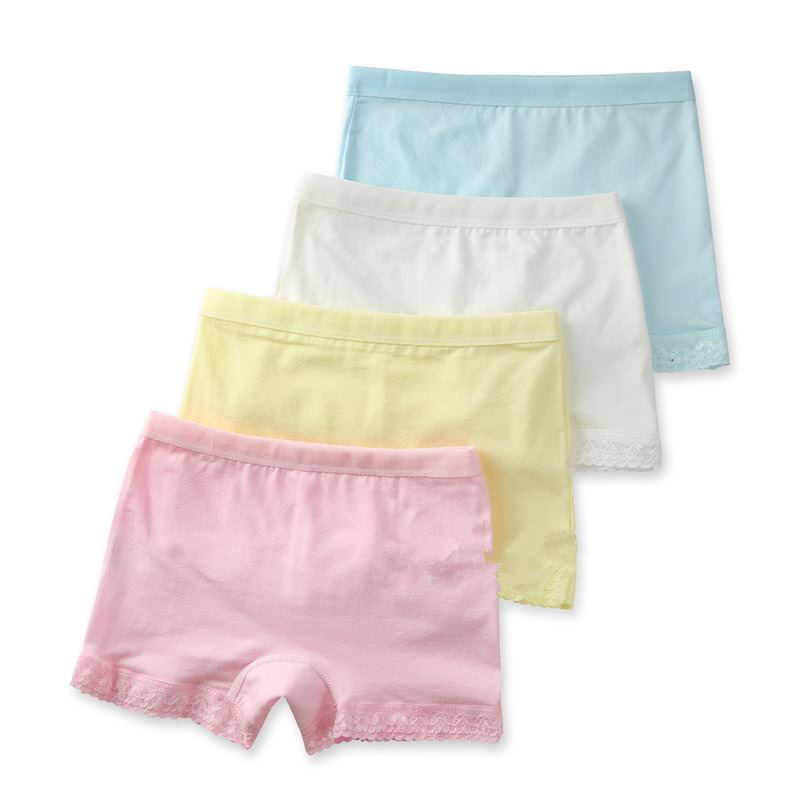 2 piezas/nuevos pantalones de encaje de algodón de colores caramelo para bebé, ropa interior adecuada para