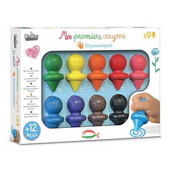 Mis primeros lápices ergonómicos x9
