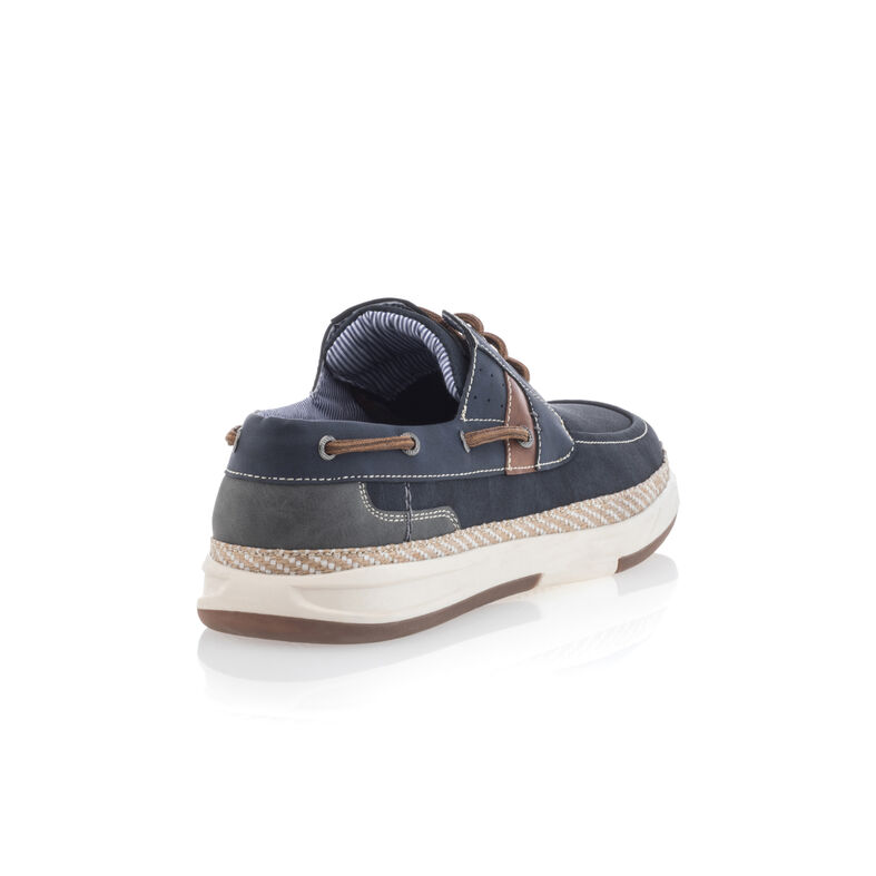 Blå loafers/båtsko for menn