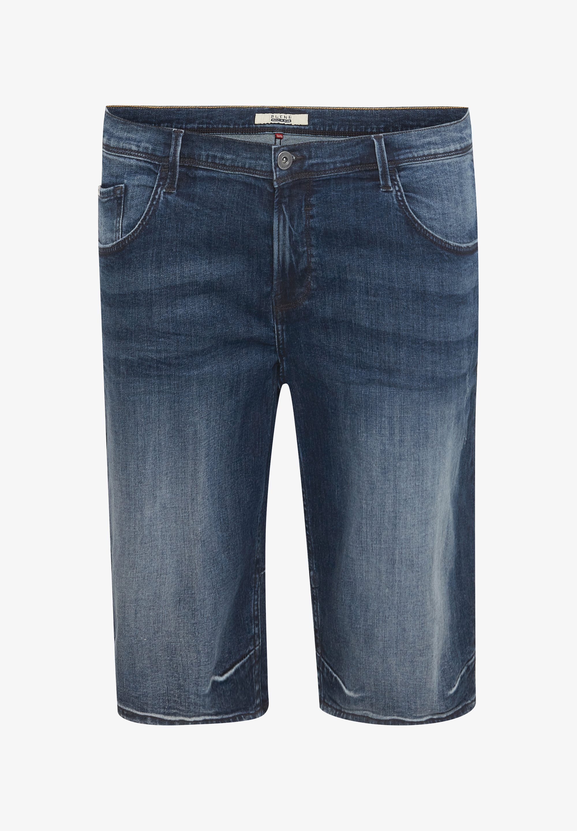 Blend BHBBENON REGULAR FIT - Denim shorts - denim middenblauw
