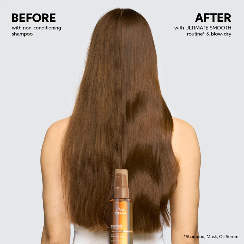Wella Professionals Ultimate Smooth Shampoo intenzívne vyživujúci šampón pre lesklé a jemné vlasy