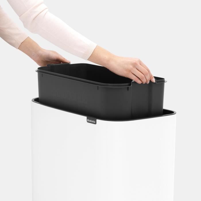 Cubo de basura BRABANTIA Bo Touch - 36 L - Blanco