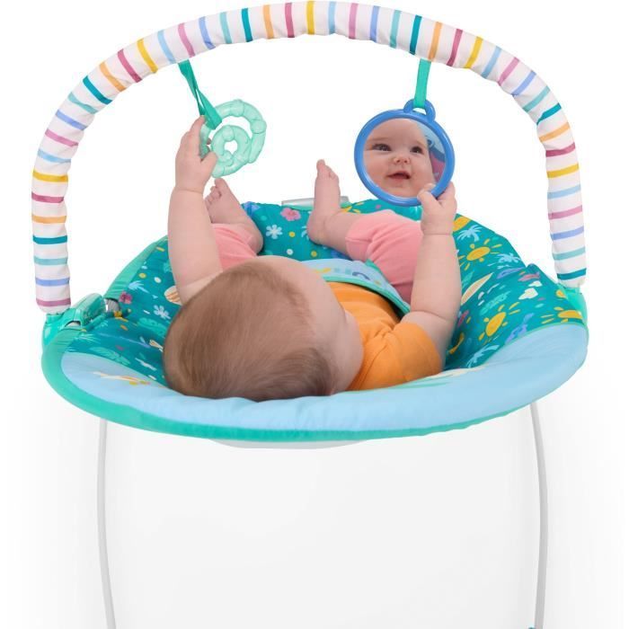 DISNEY BABY - STITCH - Transat bébé, Arche avec jouets d'éveil amovible, Vibrations apaisantes, évolutif de 0 à 6 mois