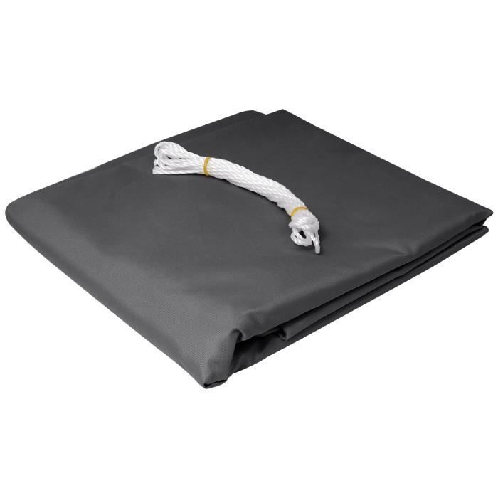 Vela de sombra retangular WOLTU em poliéster, proteção solar com proteção UV para jardim ou camping, 3x4 m, cinza