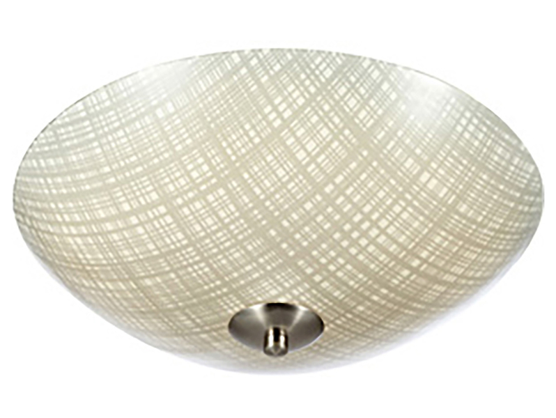 Plafon Cross LED 35 cm szklany szary