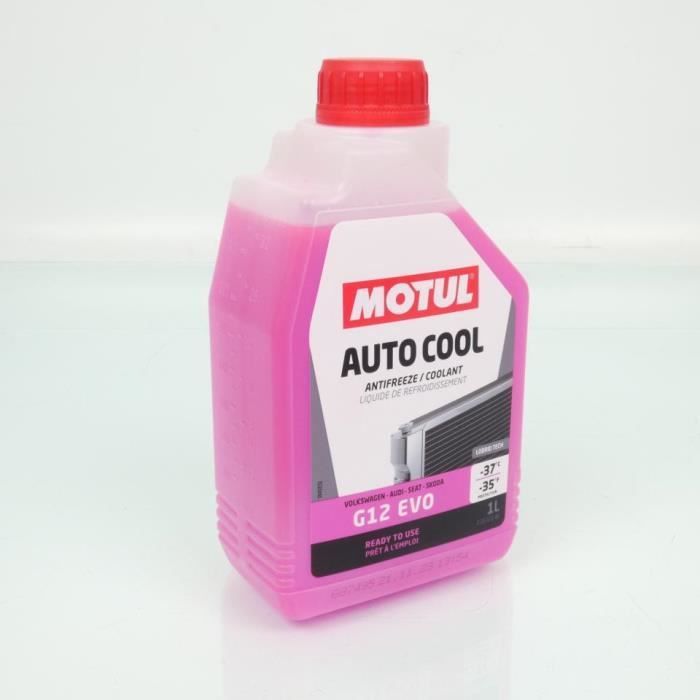 Refrigerante Motul Auto Cool G12 Evo -37°C rosa 1L para coches, nuevo