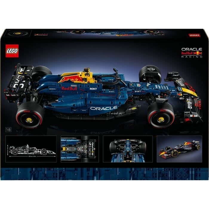 LEGO Technic F1 Oracle Red Bull Racing RB20 - Set di costruzione da collezione per adulti - Include un motore V6 e un cambio