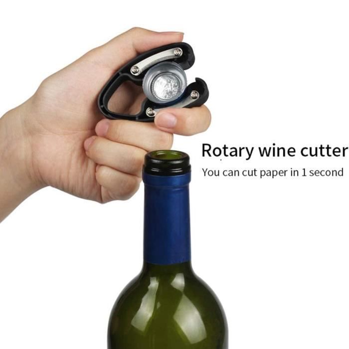 Juego de 2 abridores de botellas CHE, cortador de hojas de vino, cortador de botellas manual, accesorio de cocina
