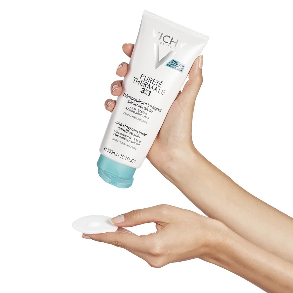 VICHY Vichy Pureté Thermale 3-in-1 Reinigungsmilch für empfindliche Haut 300 ml