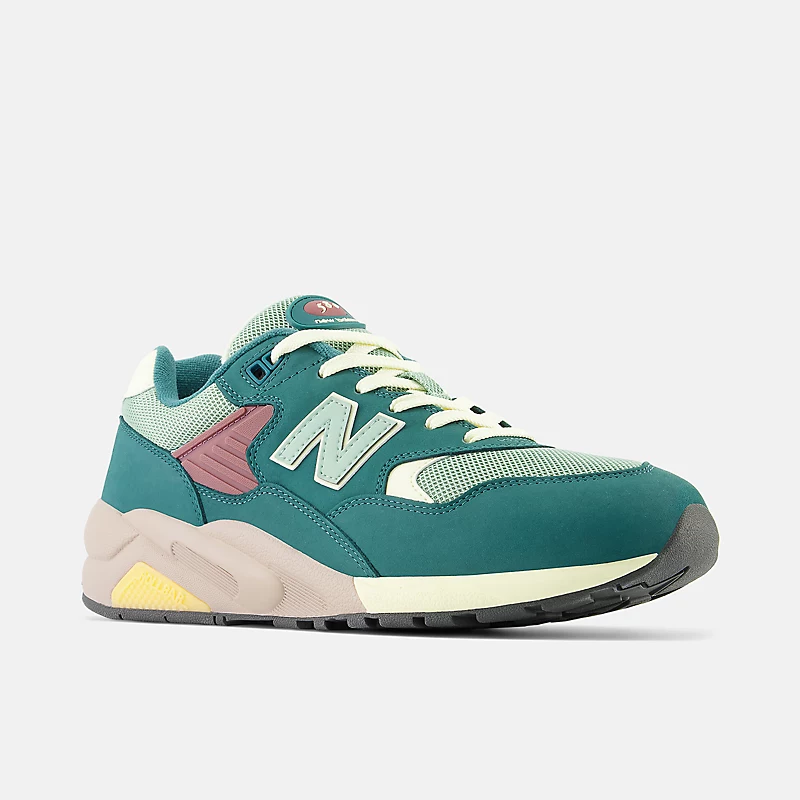 Homme 580 - Vintage Teal med Dawn Glow i Vasket Bourgogne
