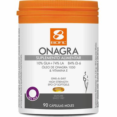 Complemento alimenticio de aceite de onagra Biofil, 90 cápsulas