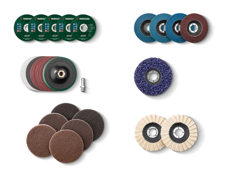 Acessórios PARKSIDE® para suportes angulares de 115 e 125 mm