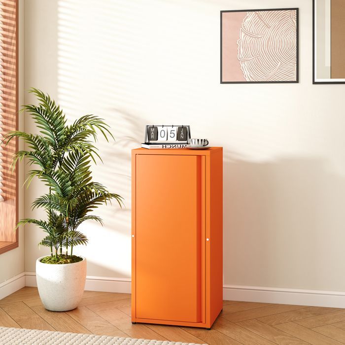 Armoire métallique Burlöv acier 88 x 40 x 35 cm orange