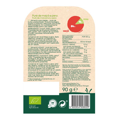Baby Wells Äpple- och päronpuré 90 g 90 g
