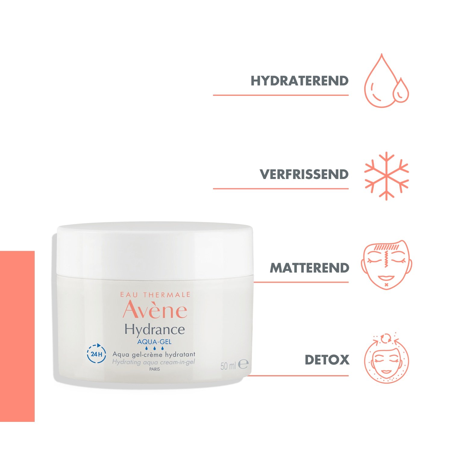 Avène Hydrance Aqua-Gel krém na tvár - 50 ml