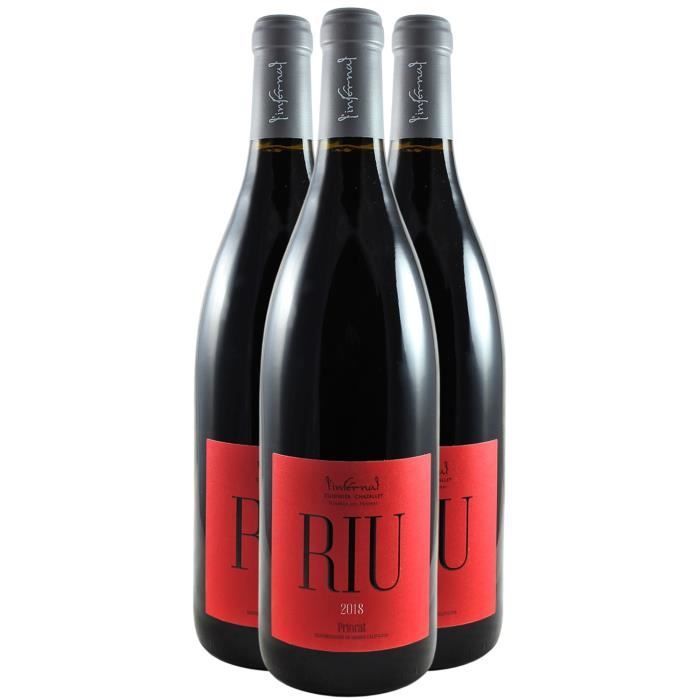 L'Infernal Riu Rouge 2018 - Lote de 3x75cl - L'Infernal - Combier - Vino Tinto - Origen España - Denominación de Origen Priorat