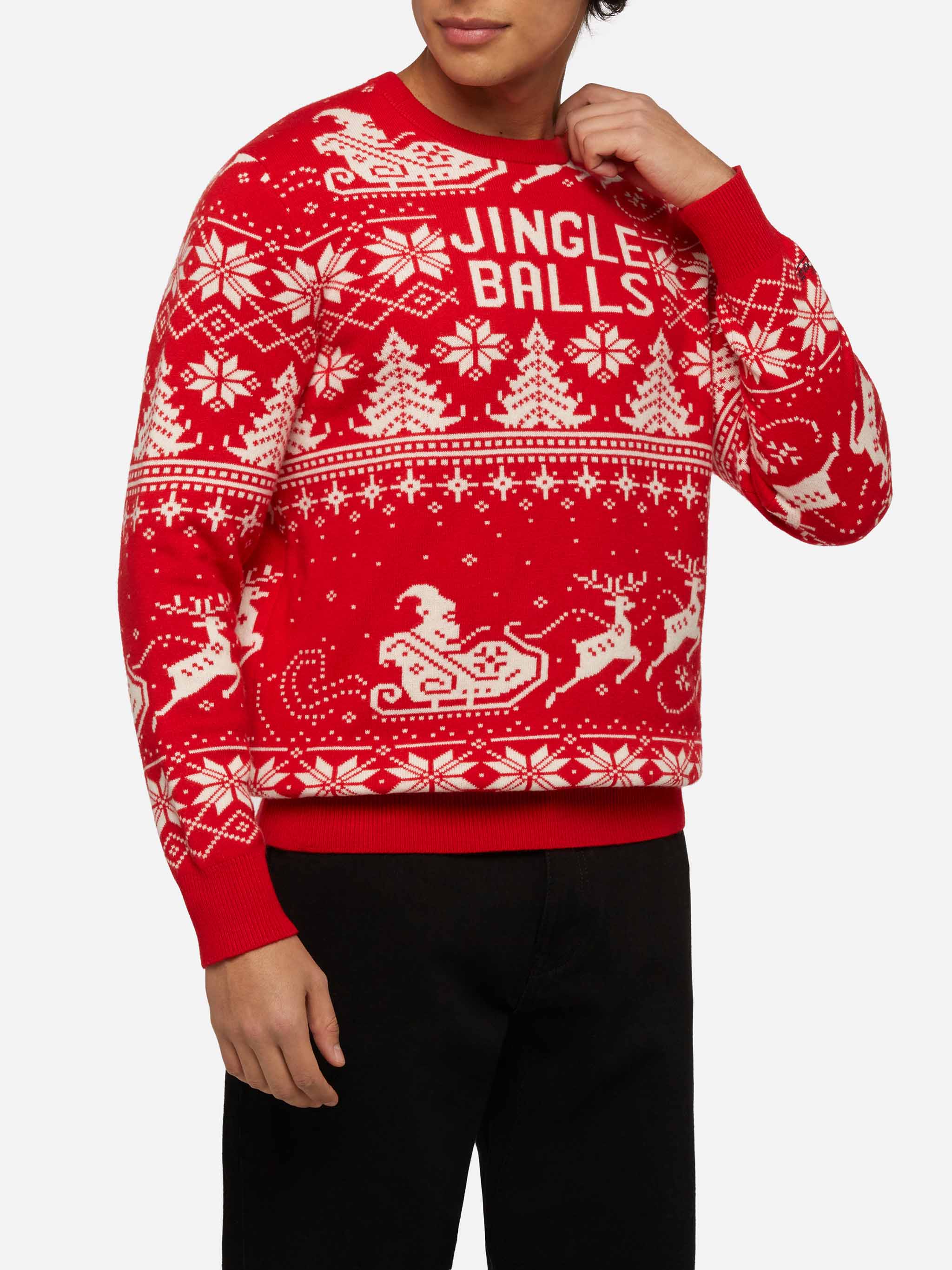 Maglione Fairs Isle Heron con jacquard Jingle Balls