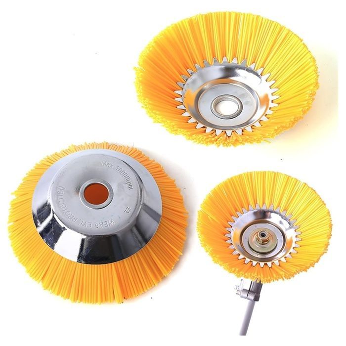 Cabeça de corte de escova de nylon indestrutível kimeo G80 Pro, escova multifuncional de 8 polegadas para cortadores de grama (1 peça)