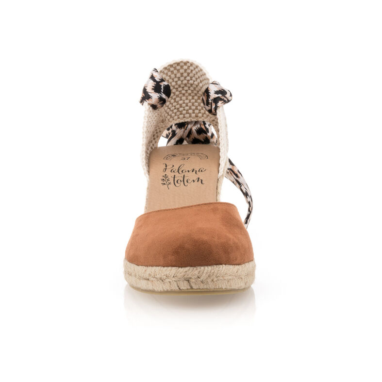 Brune espadriller med tausåler til dame