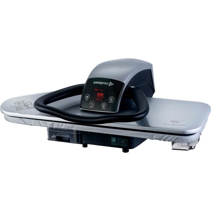 Presse à repasser à vapeur professionnelle 90HD-S Argent 2600watt 91cm + support de Speedypress