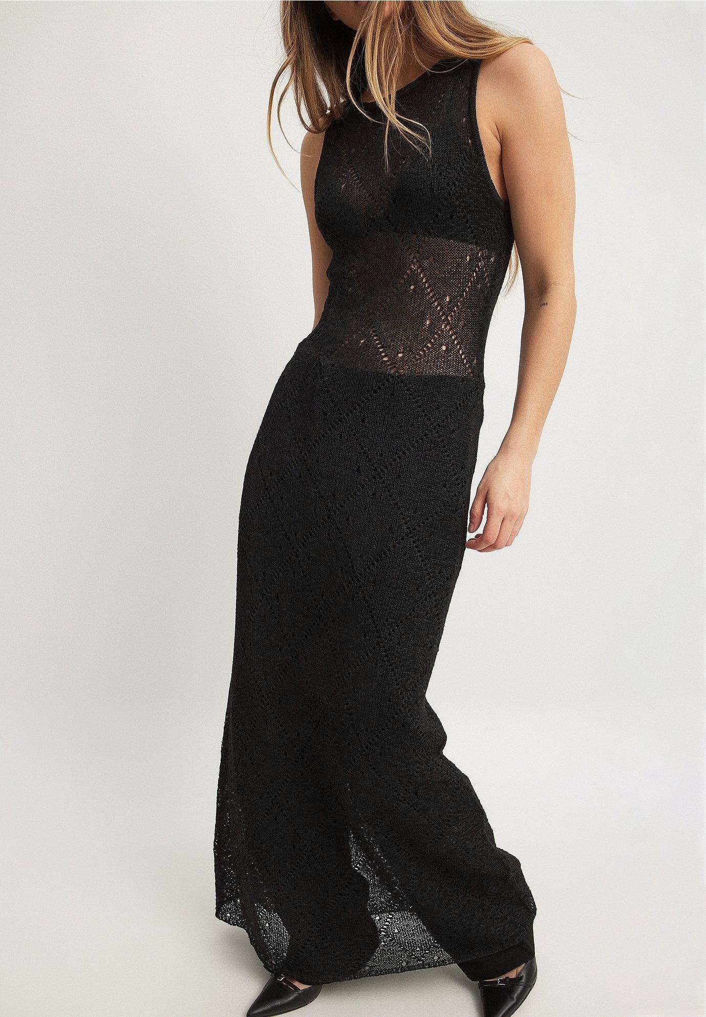 NA-KD Maxikleid - schwarz