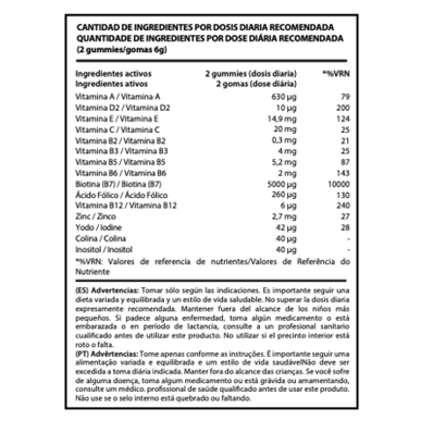 „Chic&Love“ vitaminų papildas plaukams ir nagams, 60 guminukų, 60 guminukų