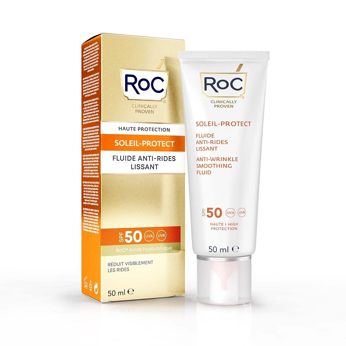 RoC RoC Soleil Protect Fluide Lissant Visage Anti-Âge SPF50+ 50ml