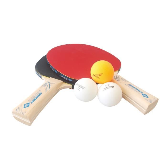 DONIC SCHILDKRÖT Lot de 2 raquettes de tennis de table Level 400 Set
