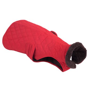 Gewatteerde hondenjas - Rood