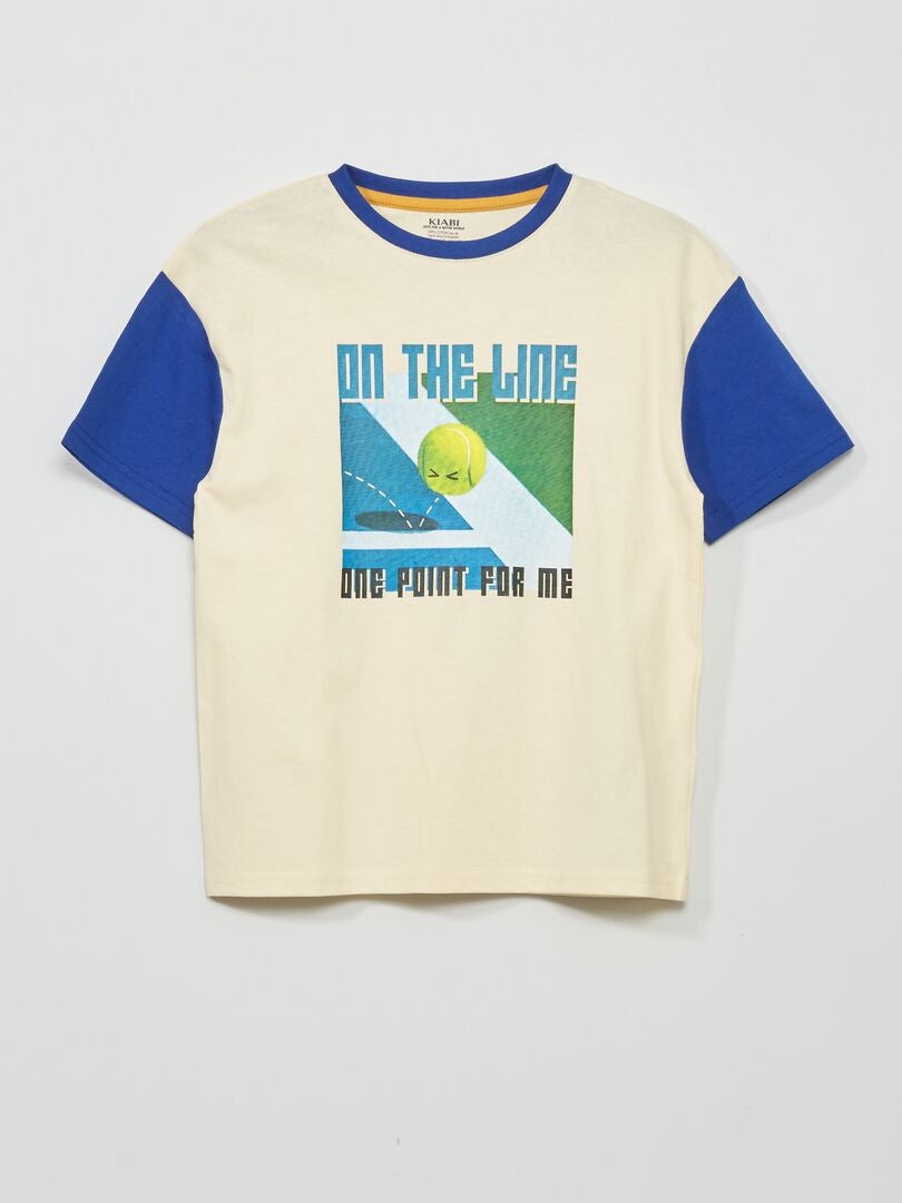 Camiseta de manga curta com estampa - BRANCA
