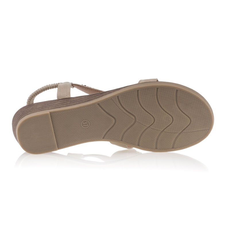Beige Damen-Sandalen / Zehenfreie Schuhe