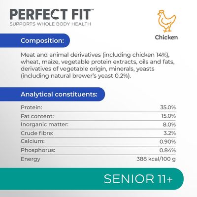 Perfect Fit Senior 11+ Reich an Hühnchen