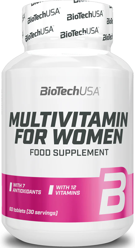 BioTechUSA Multivitamine voor vrouwen, een uitgebreid multivitaminepreparaat speciaal voor vrouwen.