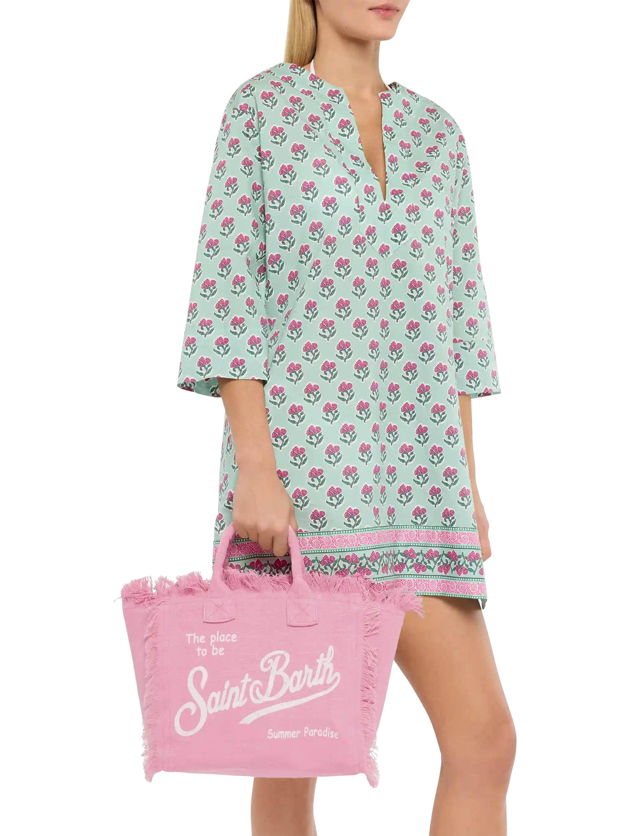 Sac Colette en lin rose
