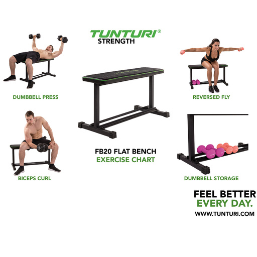 Banco De Musculación Fb20 Abdominal Bench Tunturi.