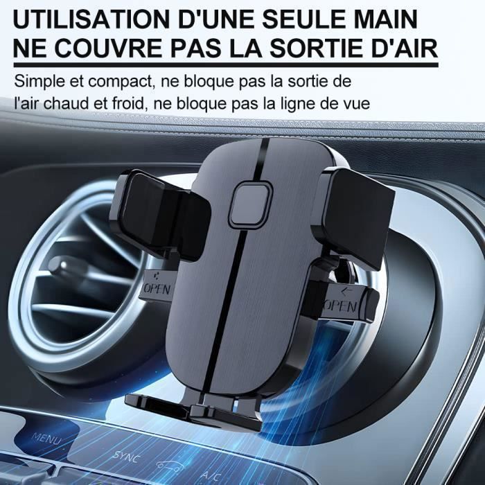 Autotelefoonhouder - Universeel - 360° draaibaar - Supersterke zuigkracht - Stabiel - Zwart