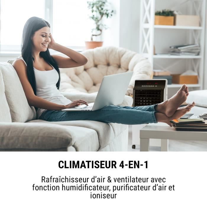 Luftkühler – OneConcept – Luftbefeuchter-Ventilator – Luftreiniger – Weiß