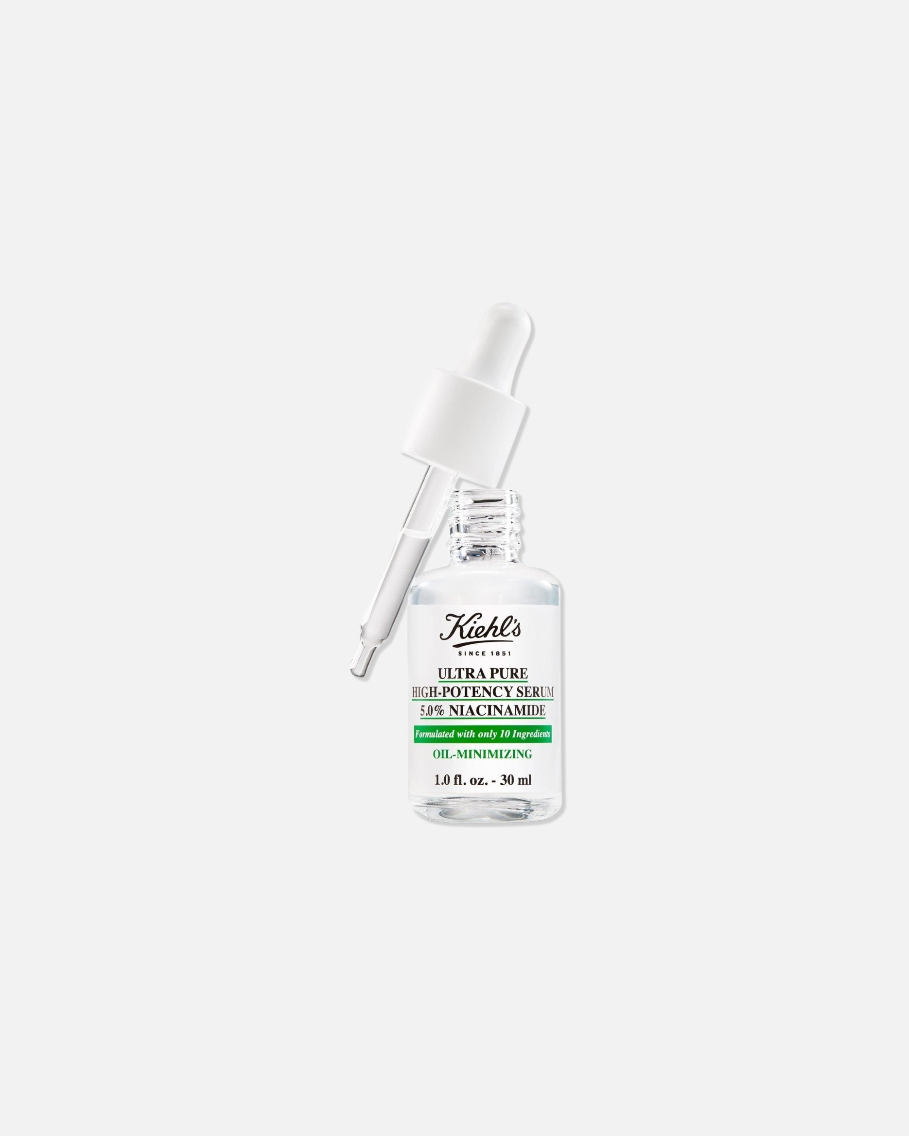 Kiehl's Glowserum Pure Serum īpaši tīrs augstas iedarbības serums ar 5% niacinamīdu - 30 ml