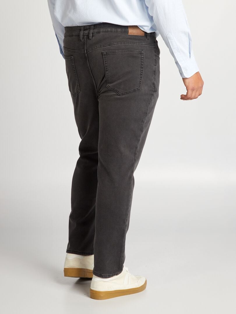 Calça jeans slim de 5 bolsos - L30 - CINZA