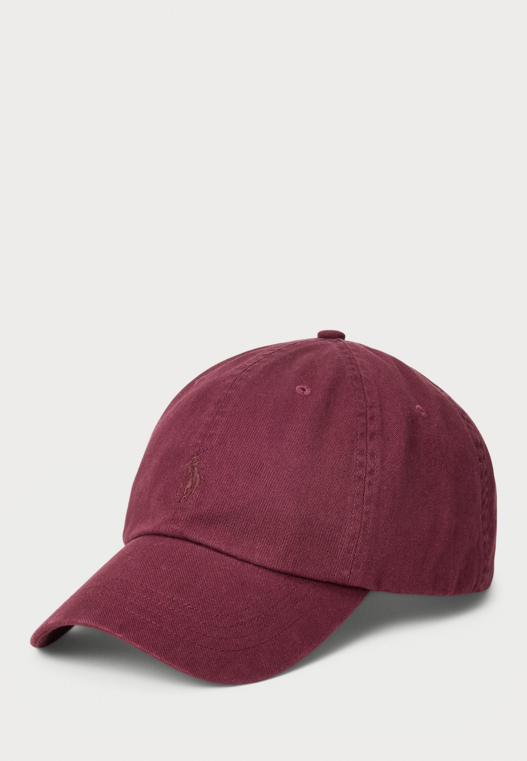 Polo Ralph Lauren Ballcap aus stückgefärbtem Twill, Unisex – Kappe – sattes Rubinrot