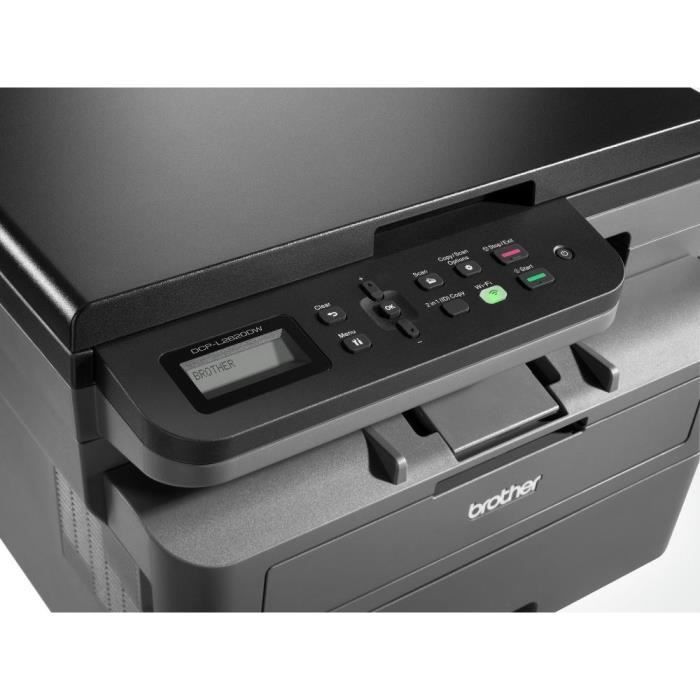 Stampante multifunzione - BROTHER - DCP-L2620DW - 3 in 1 - Laser monocromatica - A4 - Fronte/retro - WiFi - Toner - Capacità 700 pagine
