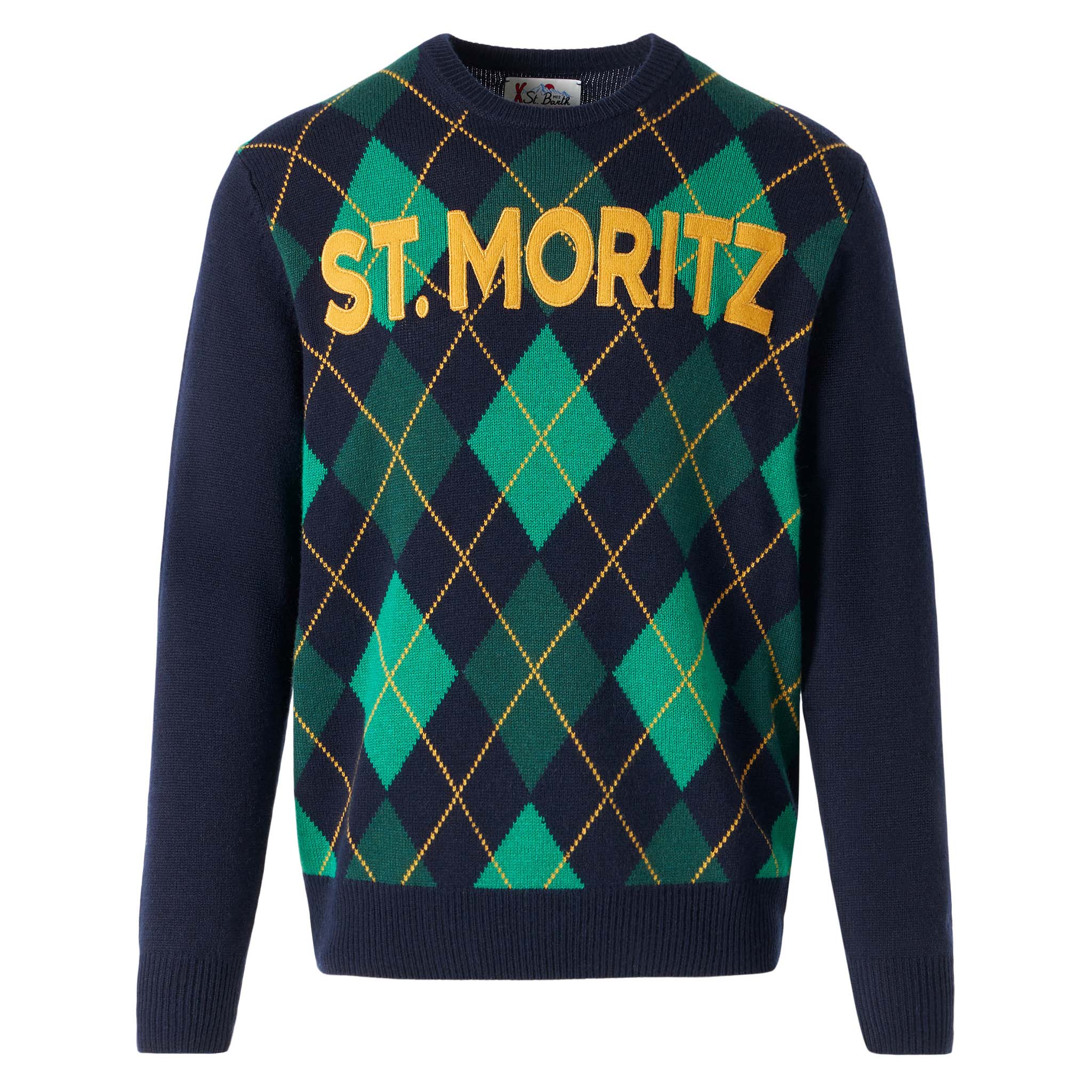 Jersey de hombre con estampado de rombos