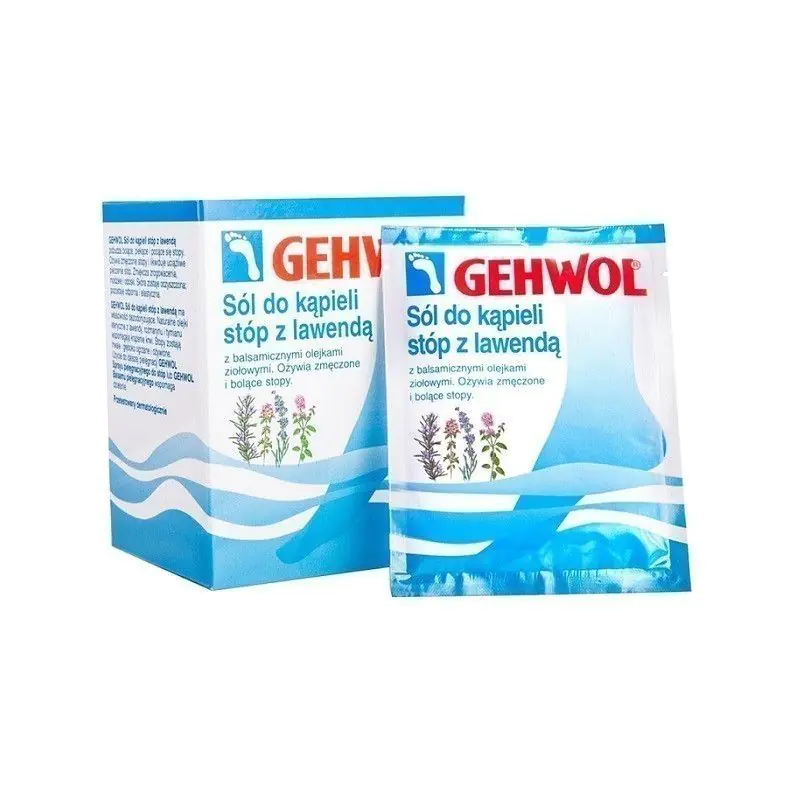 Gehwol Sól Ziołowa z Lawendą do Kąpieli Stóp, Saszetki