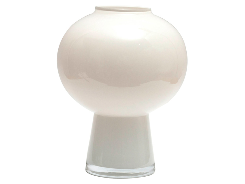 Wazon szklany Modern 25 cm biały