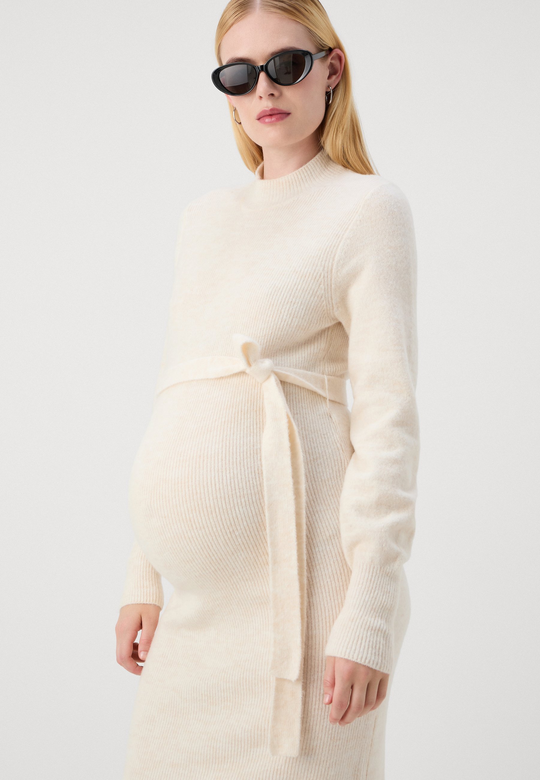 Vero Moda Maternity VMMPIPPA HIGHNECK DRESS - Truijurk - berkenhout