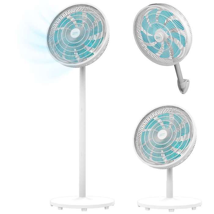 Ventilador de pedestal Cecotec EnergySilence 550 3 en 1, altura ajustable hasta 135 cm, diámetro 30 cm, 60 W