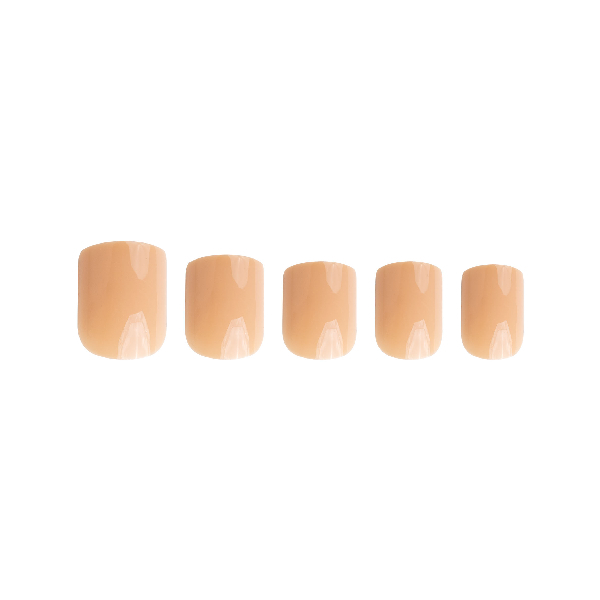 Invogue Honey Nude Square Negler – Pakke med 24