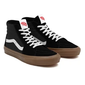Black Gum Sole Sk8-Hi personalizzate a calzata ampia