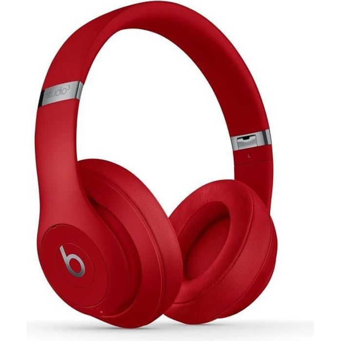 Fones de ouvido Beats Studio3 Wireless Over-Ear - Vermelho